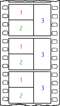 Cosmocolor three-color system
