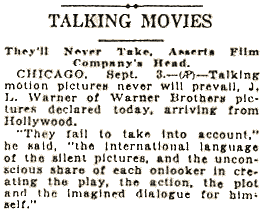 Jack Warner puts his foot in his mouth