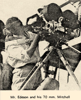 Arthur Edesen and his 70mm Fox Grandeur Camera