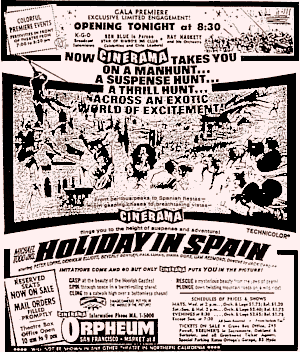 HOLIDAY IN SPAIN presented in Cinerama