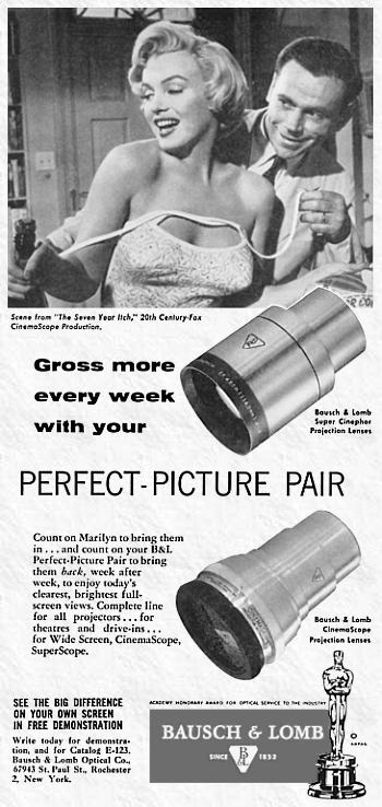 Bausch & Lomb CinemaScope Projection Lens Promo