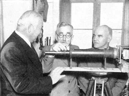 Spyros Skouras, Henri Chretien, and Earl Sponable